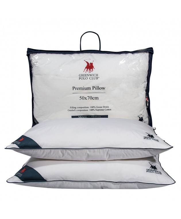 GREENWICH POLO CLUB ΜΑΞΙΛΑΡΙ ΠΟΥΠΟΥΛΕΝΙΟ 50Χ70 ESSENTIAL 2304 WHITE Μαξιλάρια Πουπουλένια