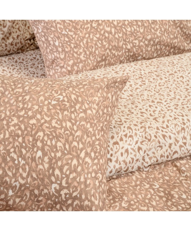 ΠΑΠΛΩΜΑΤΟΘΗΚΗ ΥΠΕΡΔΙΠΛΗ LEO MOCCA CASUAL LINE (225X245) Παπλωματοθήκες Υπέρδιπλες