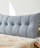 ΜΑΞΙΛΑΡΙ ΓΙΑ ΚΕΦΑΛΑΡΙ ΚΡΕΒΑΤΙΟΥ AZURE GREY (150Χ60) Μαξιλάρια Για Κεφαλάρι