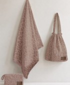 Τσάντα Θαλάσσης Beach Collection PD BROWN 40x45x20 Τσάντες Θαλάσσης