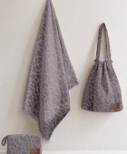 Τσάντα Θαλάσσης Beach Collection PD GREY 40x45x20 Τσάντες Θαλάσσης