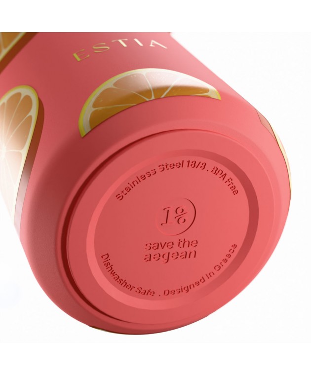 ESTIA ΘΕΡΜΟΣ PULSE  SAVE THE AEGEAN 500ml ORANGE POP ΘΕΡΜΟΣ-ΠΑΓΟΥΡΙΑ