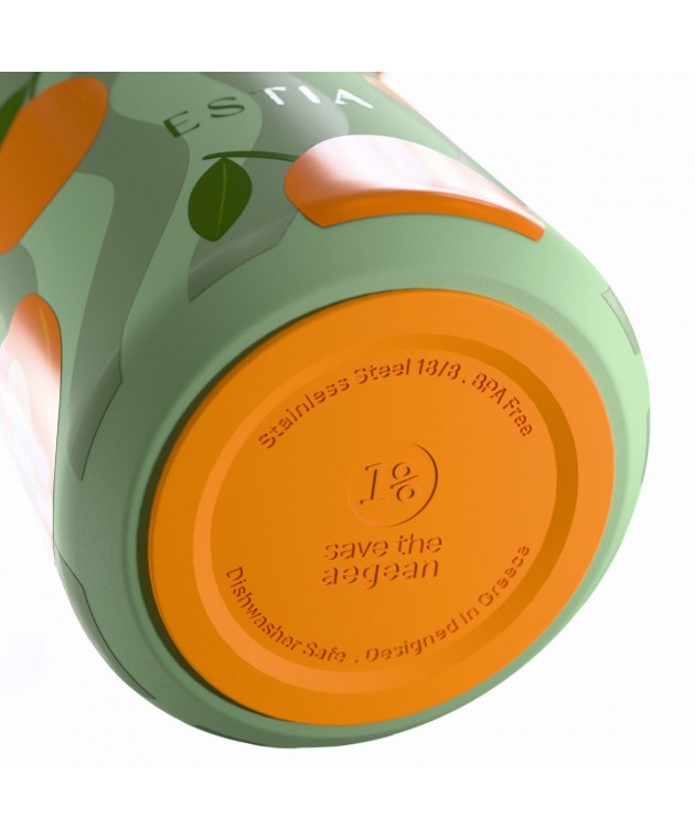 ESTIA ΘΕΡΜΟΣ PULSE  SAVE THE AEGEAN 500ml PEACH GARDEN ΘΕΡΜΟΣ-ΠΑΓΟΥΡΙΑ