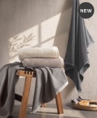 Πετσέτα σώματος (70Χ140) ESSENCE DARK GREY, RYTHMOS HOME Πετσέτες Mπάνιου