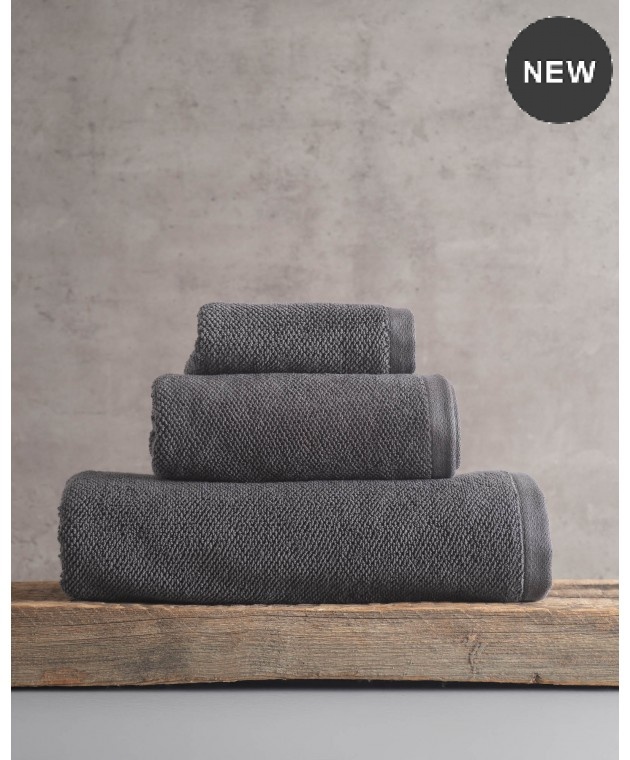 Πετσέτα σώματος (70Χ140) ESSENCE DARK GREY, RYTHMOS HOME Πετσέτες Mπάνιου