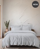 ΣΕΤ ΠΑΠΛΩΜΑΤΟΘΗΚΗ Υ/Δ (240Χ260) GLACIER SILVER, RYTHMOS HOME Παπλωματοθήκες Υπέρδιπλες Μονόχρωμες