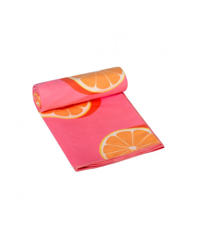 ESTIA ΠΕΤΣΕΤΑ ΘΑΛΑΣΣΗΣ MICROFIBER ΜΕ ΤΣΑΝΤΑΚΙ ORANGE POP 90Χ180 Πετσέτες Θαλάσσης 