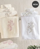 ΣΕΤ ΠΕΤΣΕΤΕΣ 3ΤΕΜ. OBERON ECRU-BROWN, RYTHMOS HOME Σετ πετσέτες Mπάνιου