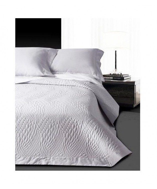 Κουβερλί Υπέρδιπλο Λευκό 230x250cm Design 3701 Trussardi