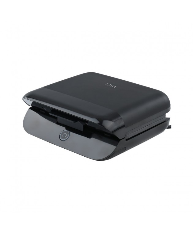 ESTIA ΤΟΣΤΙΕΡΑ BLACK & INOX 2 ΘΕΣΕΩΝ 800W ΜΕ ΑΠΟΣΠΩΜΕΝΕΣ ΑΝΤΙΚΟΛΛΗΤΙΚΕΣ ΠΛΑΚΕΣ Τοστιέρες