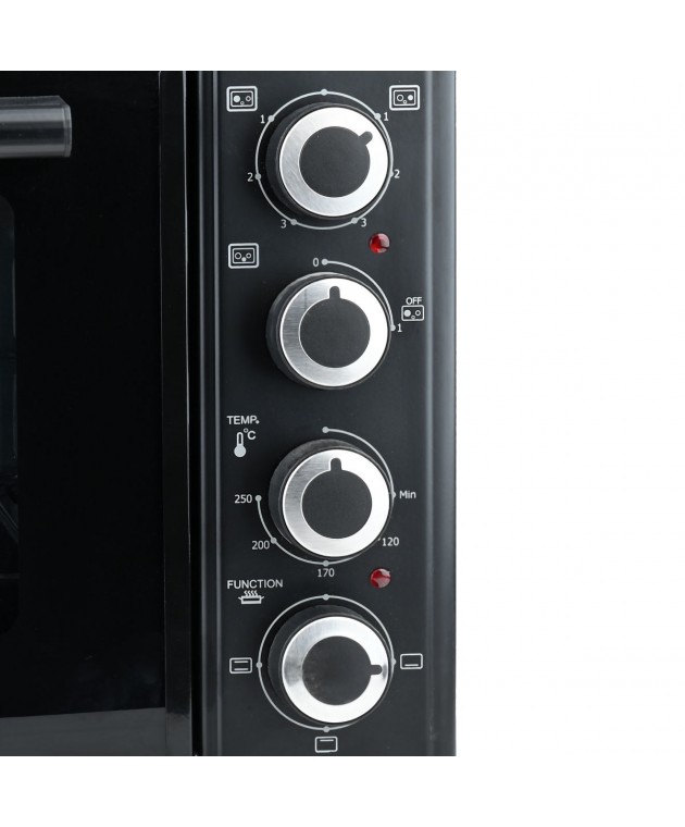 ESTIA ΗΛΕΚΤΡΙΚΟ ΦΟΥΡΝΑΚΙ MASTERCOOK COMPACT 2950W 48lt ΜΕ 3 ΕΣΤΙΕΣ ΚΑΙ 4 ΛΕΙΤΟΥΡΓΙΕΣ ΑΝΤΙΣΤΑΣΗΣ Φουρνάκια-Φριτέζες Αέρος