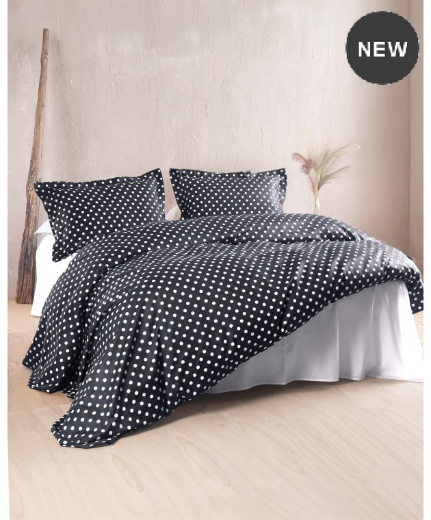 ΣΕΤ ΠΑΠΛΩΜΑ Υ/Δ (220Χ240) COQUETTE BLACK, RYTHMOS HOME Παπλώματα Υπέρδιπλα