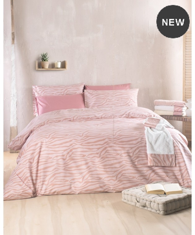 ΣΕΤ ΠΑΠΛΩΜΑ Υ/Δ (220Χ240) TRISHA PINK, RYTHMOS HOME Παπλώματα Υπέρδιπλα
