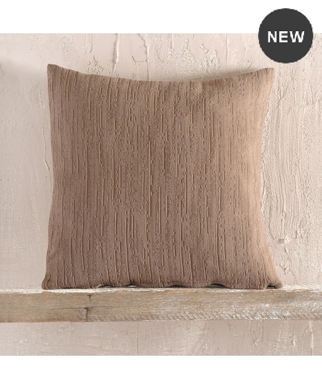 ΔΙΑΚΟΣΜΗΤΙΚΗ ΜΑΞΙΛΑΡΟΘΗΚΗ (40Χ40) TORIS DARK BEIGE, RYTHMOS HOME Μαξιλαροθήκες