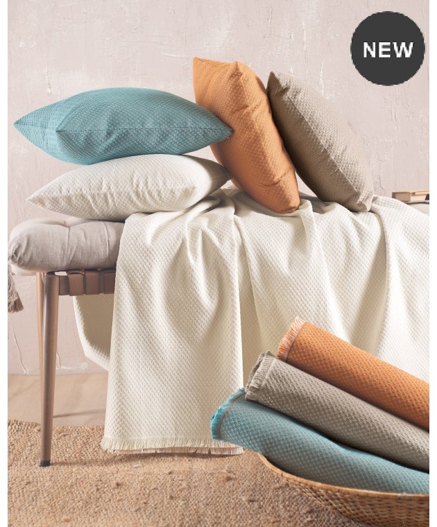 ΔΙΑΚΟΣΜΗΤΙΚΗ ΜΑΞΙΛΑΡΟΘΗΚΗ (40Χ40) RAMI TERRACOTTA, RYTHMOS HOME Μαξιλαροθήκες
