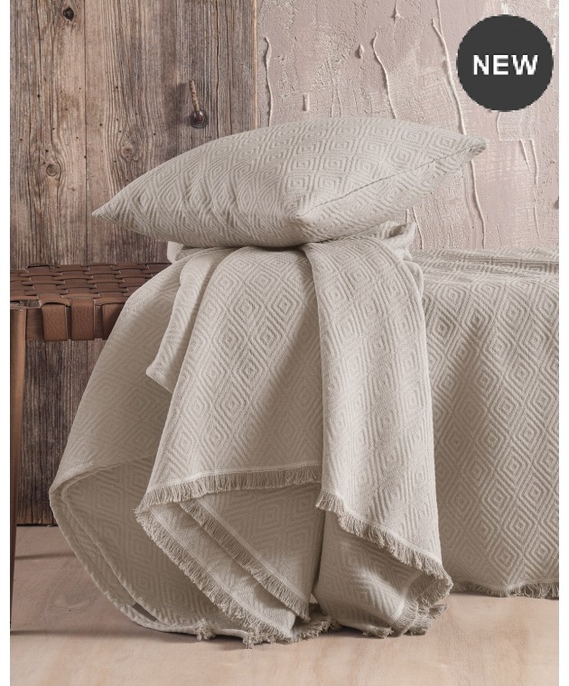 ΡΙΧΤΑΡΙ ΠΟΛΥΘΡΟΝΑΣ (160Χ180) ELYSSE BEIGE-GREY, RYTHMOS HOME Πολυθρόνας