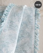 ΡΙΧΤΑΡΙ ΤΕΤΡΑΘΕΣΙΟΥ (180Χ330) PEONY BLUE, RYTHMOS HOME Τετραθέσιου