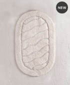 ΠΑΤΑΚΙ ΜΠΑΝΙΟΥ (50Χ80) OVAL ECRU, RYTHMOS HOME Πατάκια Mπάνιου
