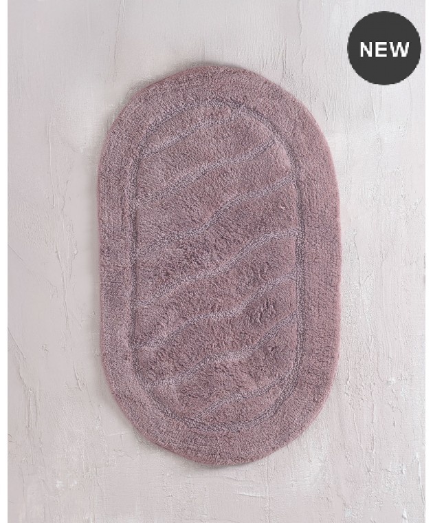 ΠΑΤΑΚΙ ΜΠΑΝΙΟΥ (60Χ90) OVAL PURPLE, RYTHMOS HOME Πατάκια Mπάνιου