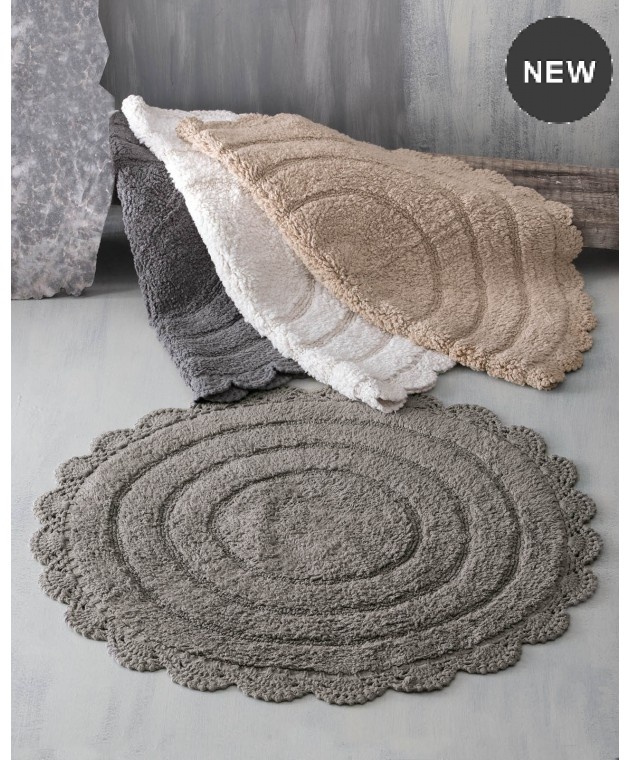 ΠΑΤΑΚΙ ΜΠΑΝΙΟΥ (50Χ80) OVAL BEIGE, RYTHMOS HOME Πατάκια Mπάνιου