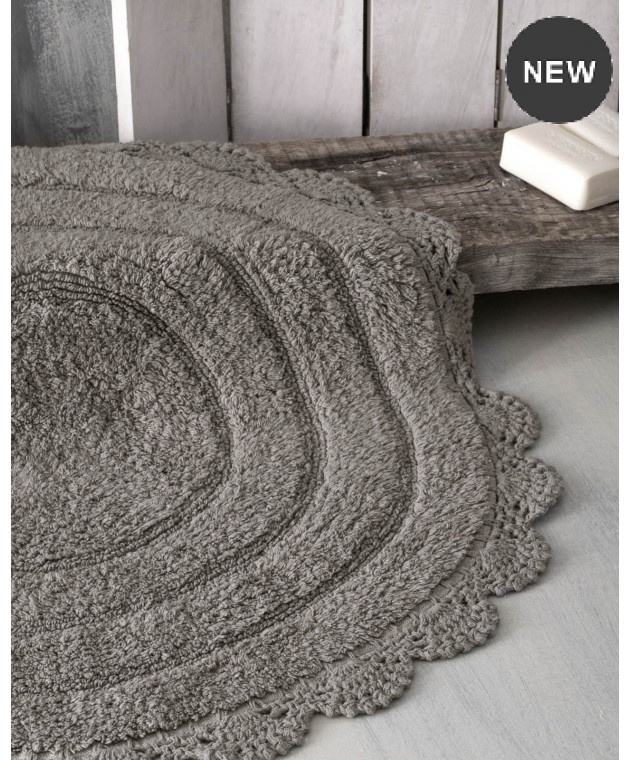 ΠΑΤΑΚΙ ΜΠΑΝΙΟΥ (70cm) OPAL LIGHT GREY, RYTHMOS HOME Πατάκια Mπάνιου