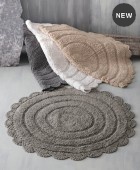 ΠΑΤΑΚΙ ΜΠΑΝΙΟΥ (70cm) OPAL DARK GREY, RYTHMOS HOME Πατάκια Mπάνιου