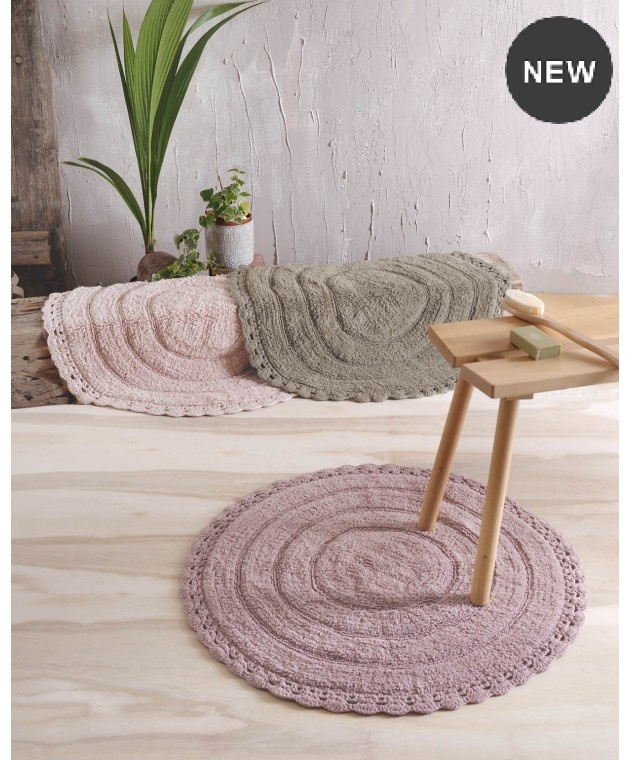 ΠΑΤΑΚΙ ΜΠΑΝΙΟΥ (70cm) OPAL PURPLE, RYTHMOS HOME Πατάκια Mπάνιου