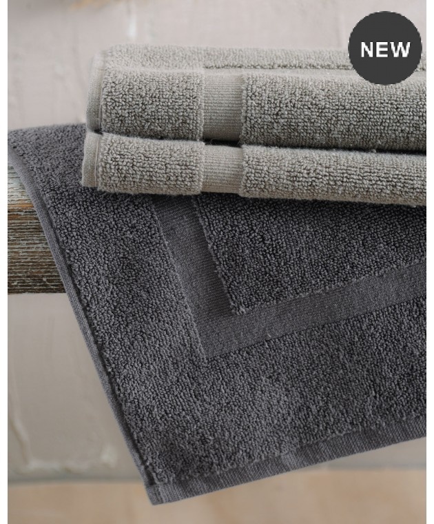 ΠΑΤΑΚΙ ΜΠΑΝΙΟΥ (50X70) TILES LIGHT GREY, RYTHMOS HOME Πατάκια Mπάνιου