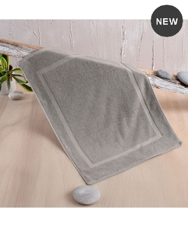 ΠΑΤΑΚΙ ΜΠΑΝΙΟΥ (50X70) TILES LIGHT GREY, RYTHMOS HOME Πατάκια Mπάνιου