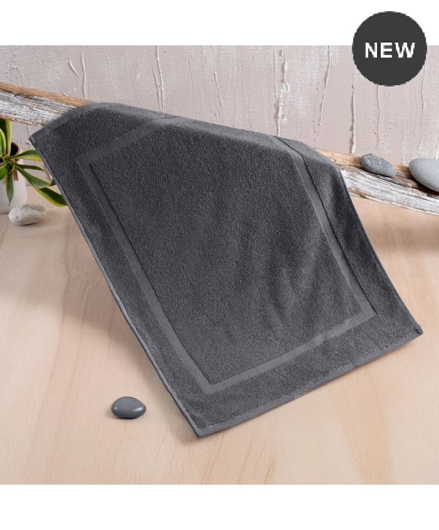ΠΑΤΑΚΙ ΜΠΑΝΙΟΥ (50X70) TILES DARK GREY, RYTHMOS HOME Πατάκια Mπάνιου