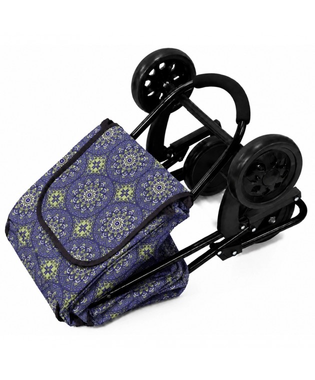Καροτσάκι Λαϊκής με 4 ρόδες BENZI BZ5916 Μπλε Λαχούρια
