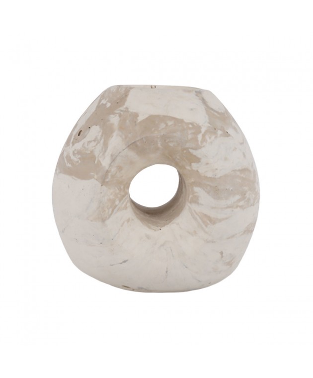 ESTIA ΤΣΙΜΕΝΤΕΝΙΟ ΚΗΡΟΠΗΓΙΟ PETRA ΚΡΕΜ 10,5x8,5x10cm Κηροπήγια