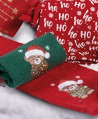DAS HOME CHRISTMAS ΠΟΤΗΡΟΠΑΝΑ ΣΕΤ 2ΤΜΧ 30X50 0905 GREEN, RED Ποτηρόπανα Χριστουγεννιάτικα