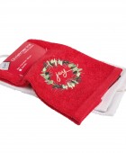 DAS HOME CHRISTMAS ΠΟΤΗΡΟΠΑΝΑ ΣΕΤ 2ΤΜΧ 30X50 0906 RED, WHITE Ποτηρόπανα Χριστουγεννιάτικα