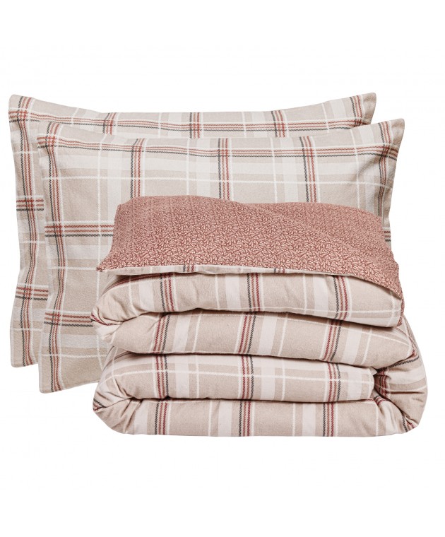 DAS HOME ΣΕΤ ΣΕΝΤΟΝΙΑ ΜΟΝΑ HAPPY FLANNEL 9701 TAUPE 170Χ260 Σεντόνια Φανελένια Μονά