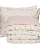 DAS HOME ΣΕΤ ΠΑΠΛΩΜΑΤΟΘΗΚΗ ΥΠΕΡΔΙΠΛΗ HAPPY FLANNEL 9700 ECRU, PINK