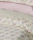 DAS HOME ΣΕΤ ΠΑΠΛΩΜΑΤΟΘΗΚΗ ΜΟΝΗ HAPPY 9703 CREAM 160Χ240 Παπλωματοθήκες Μονές