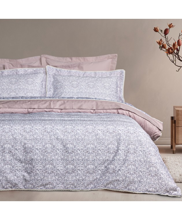 DAS HOME ΠΑΠΛΩΜΑΤΟΘΗΚΗ ΣΕΤ ΥΠΕΡΔΙΠΛΗ PRESTIGE 1729 GREY, NUDE 220Χ240 Παπλωματοθήκες Υπέρδιπλες