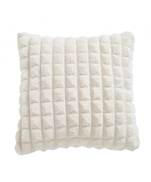 DAS HOME ΔΙΑΚΟΣΜΗΤΙΚΟ ΚΑΛΛΥΜΑ ΜΑΞΙΛΑΡΙΟΥ 40X40 1386 WHITE Μαξιλαροθήκες