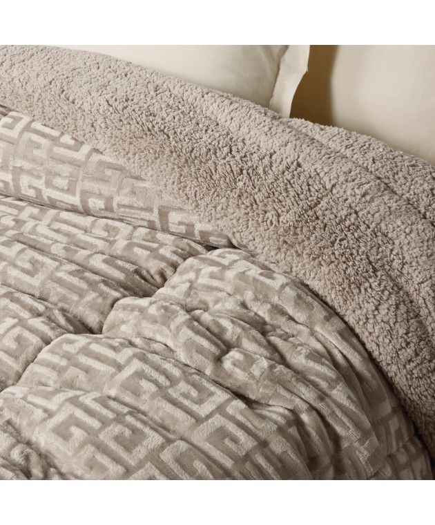 DAS HOME ΚΟΥΒΕΡΤΟΠΑΠΛΩΜΑ SHERPA ΜΟΝΟ 1393 TAUPE 160Χ220 Κουβερτοπαπλώματα Μονά