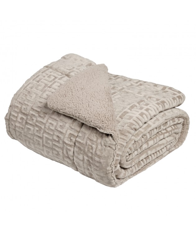 DAS HOME ΚΟΥΒΕΡΤΟΠΑΠΛΩΜΑ SHERPA ΥΠΕΡΔΙΠΛΟ 1393 TAUPE 220Χ240 Κουβερτοπαπλώματα  Υπέρδιπλα