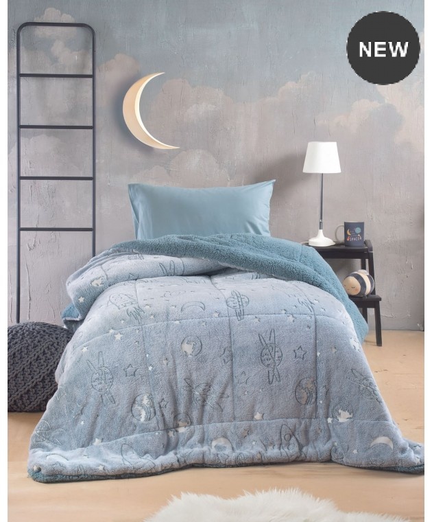 ΚΟΥΒΕΡΤΟΠΑΠΛΩΜΑ ΠΑΙΔΙΚΟ LUMINUS ODDITY 160X220 RYTHMOS HOME Κουβερτοπαπλώματα