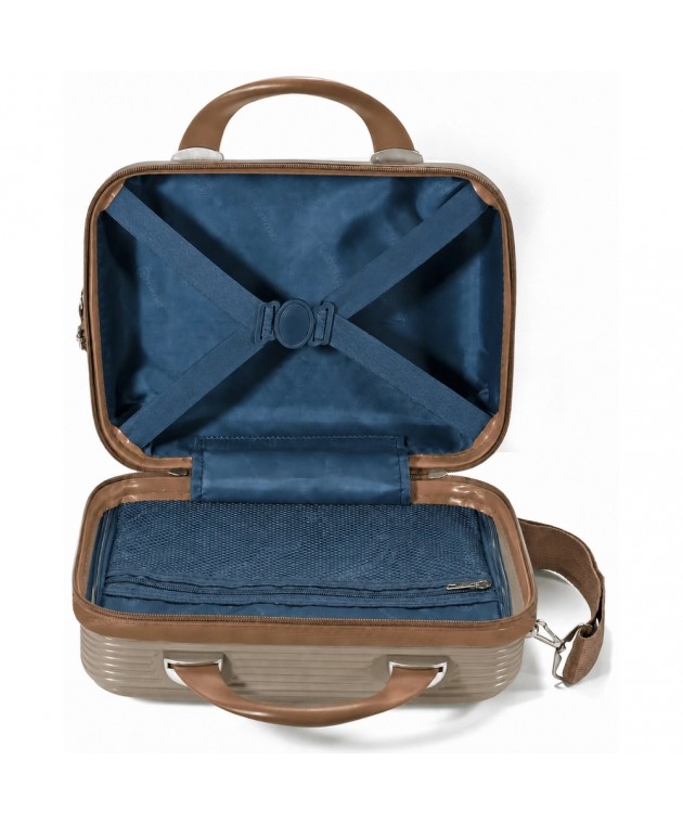 Σετ 2 τεμαχίων (Βαλίτσα Καμπίνας & Beauty case) BENZI BZ5900 Καφέ Σετ Βαλίτσες