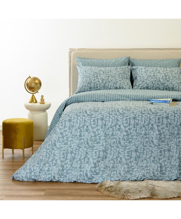 ΣΕΤ ΣΕΝΤΟΝΙΑ ΔΙΠΛΑ (Λ) STORM BLUE ULTRA LINE (150Χ200+32)