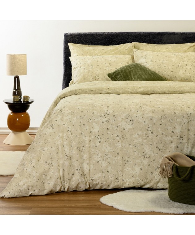 ΣΕΤ ΣΕΝΤΟΝΙΑ ΔΙΠΛΑ (Λ) DEMI BEIGE CASUAL LINE (150Χ200+32)