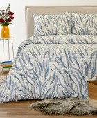 ΣΕΤ ΣΕΝΤΟΝΙΑ ΦΑΝΕΛΕΝΙΑ KING SIZE (Λ) CRYSTAL BLUE (180X200+32) Σεντόνια Φανελένια King Size