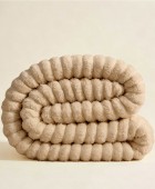 ΓΟΥΝΙΝΗ ΚΟΥΒΕΡΤΑ ΚΑΝΑΠΕ PERSA BEIGE (100X150) Κουβέρτες Kαναπέ