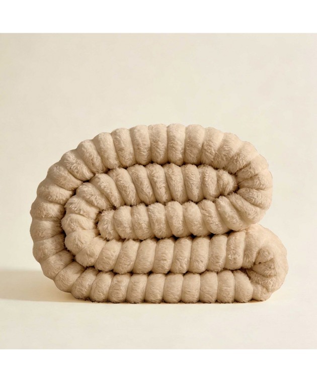ΓΟΥΝΙΝΗ ΚΟΥΒΕΡΤΑ ΚΑΝΑΠΕ PERSA BEIGE (100X150) Κουβέρτες Kαναπέ