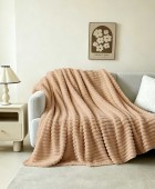 ΓΟΥΝΙΝΗ ΚΟΥΒΕΡΤΑ ΚΑΝΑΠΕ PERSA BEIGE (100X150) Κουβέρτες Kαναπέ