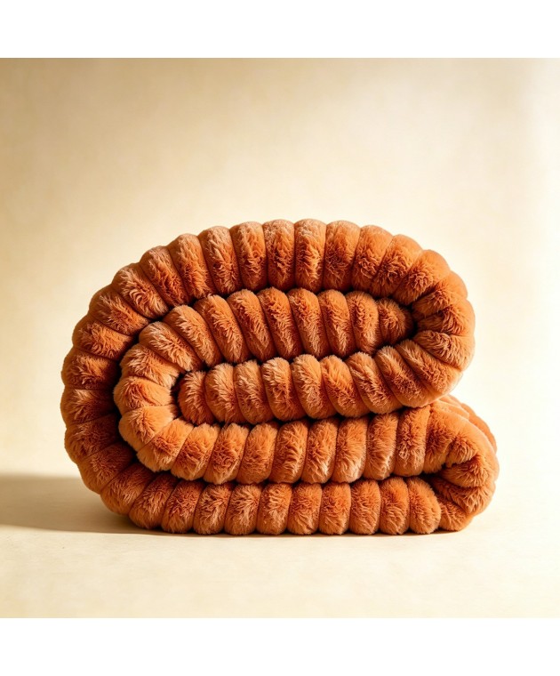 ΓΟΥΝΙΝΗ ΚΟΥΒΕΡΤΑ ΚΑΝΑΠΕ PERSA TERRACOTTA (100X150) Κουβέρτες Kαναπέ